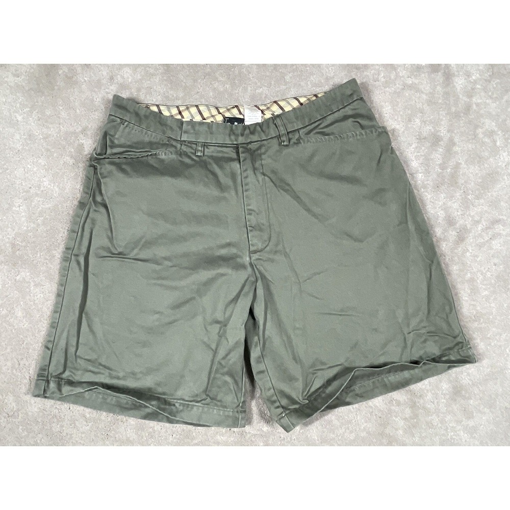 Levis SilverTab Mens 36 Olive Green Cotton Twill Chino Shorts Relaxed Fit 90s